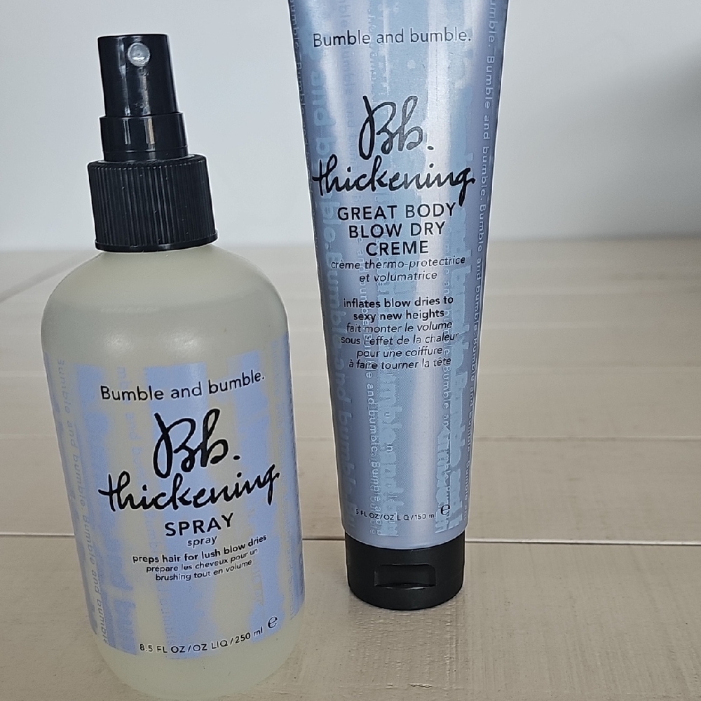 Bb Thickening Blow Dry Creme & Thickening Spray